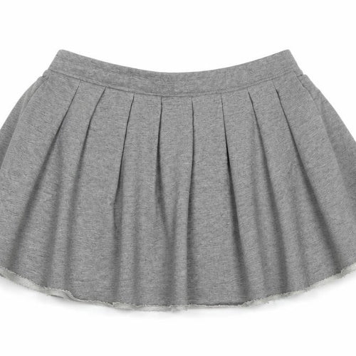 COLLUSION Womens Grey  Cotton Skater Skirt Size 10
