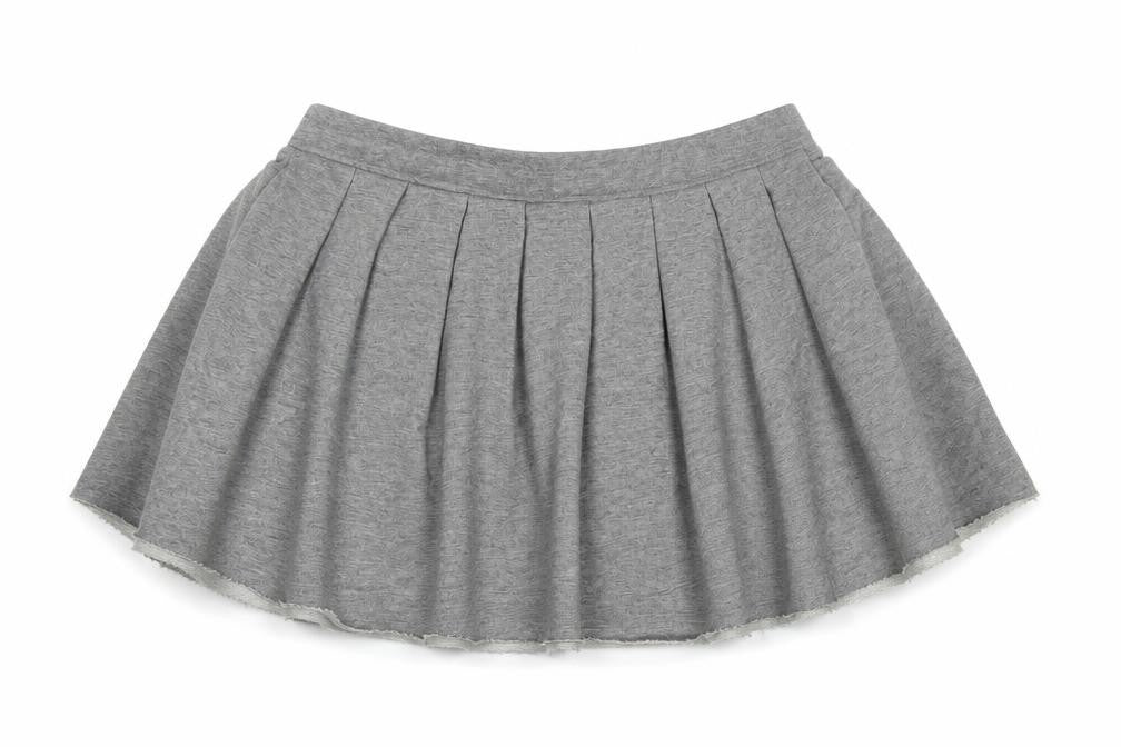 COLLUSION Womens Grey  Cotton Skater Skirt Size 10