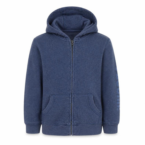 Mother and Child Boys Blue  Cotton Pullover Hoodie Size 4-5 Years