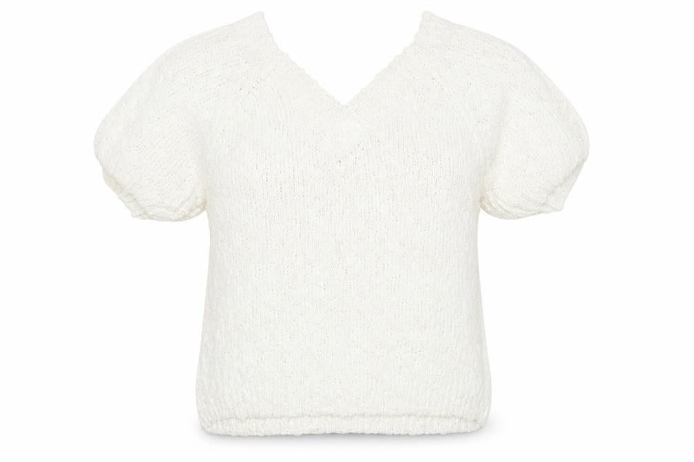 Casual Woman Womens Beige V-Neck  Acrylic Pullover Jumper Size 10