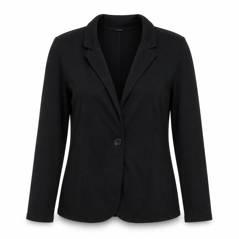 Front view of George women’s black jacket, size S, button