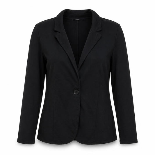 Front view of George women’s black jacket, size S, button