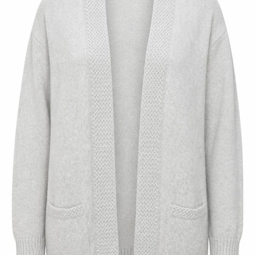 BHS Womens Grey V-Neck  Cotton Cardigan Jumper Size 10