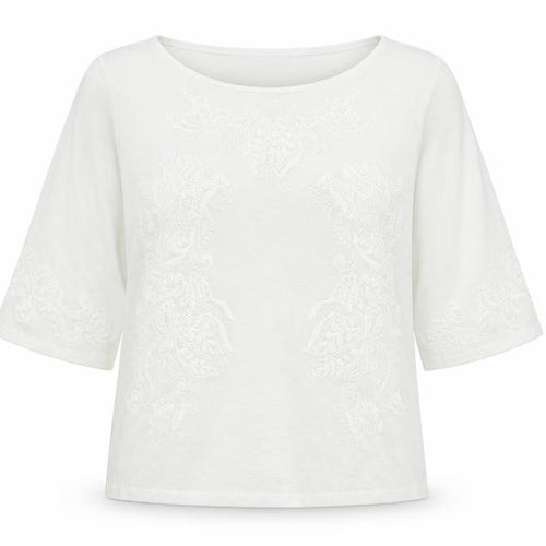 George Womens White Round Neck Floral Polyester Pullover Jumper Size 16   - Floral print