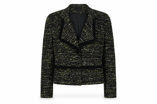 Front view of Next women’s multicoloured jacket blazer, size UK 10, button