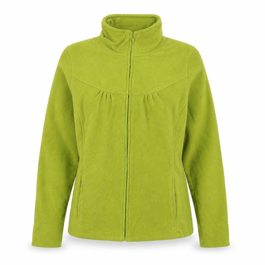 Front view of La Redoute women’s green jacket, size UK 8, zip