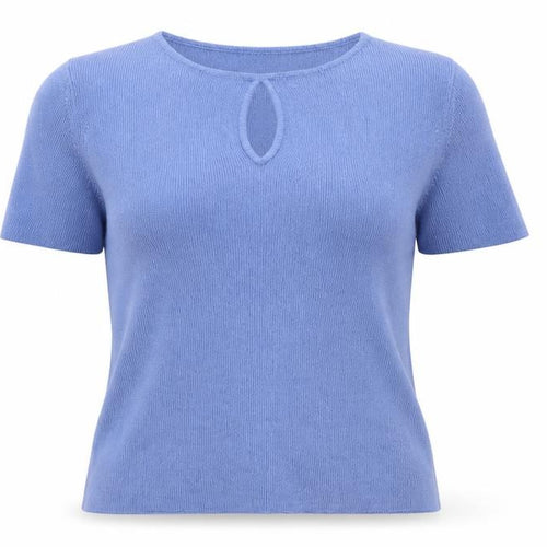 Essentials Womens Blue Round Neck  Acrylic Vest Jumper Size 14   - 14-16