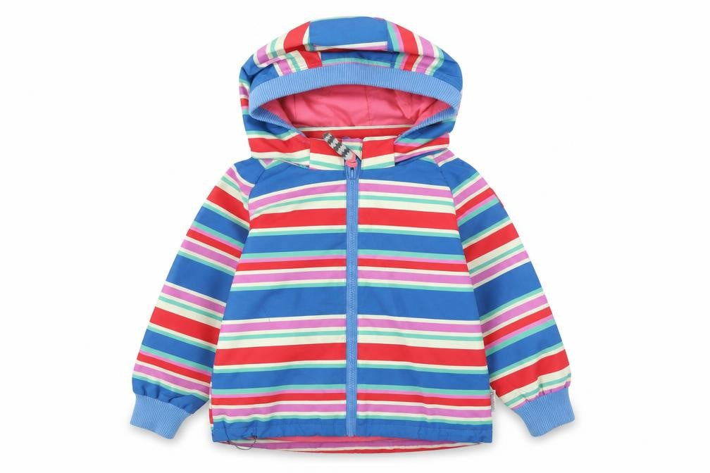 Racoon Girls Multicoloured Striped  Rain Coat Coat Size 3 Years  Zip