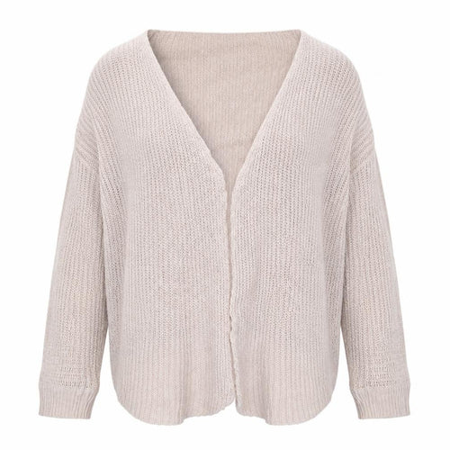 SheIn Womens Pink V-Neck  Polyester Cardigan Jumper Size M