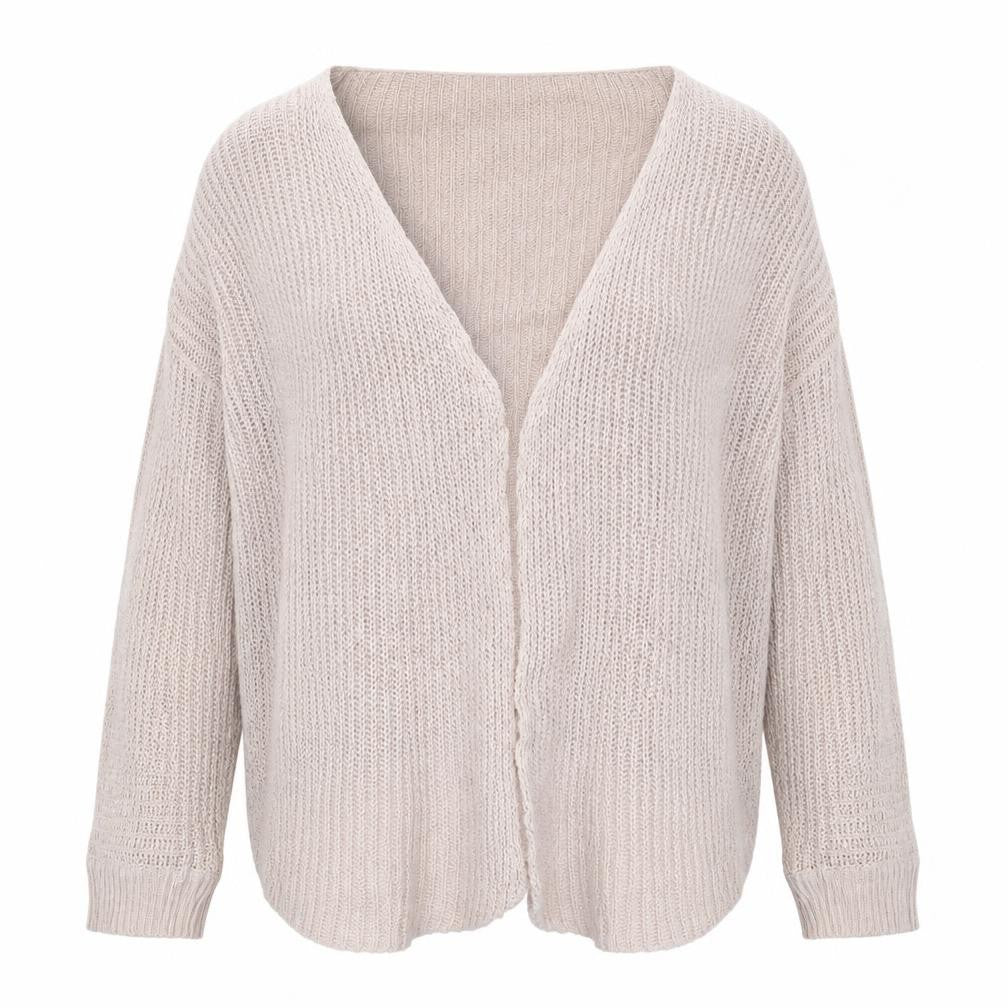 SheIn Womens Pink V-Neck  Polyester Cardigan Jumper Size M