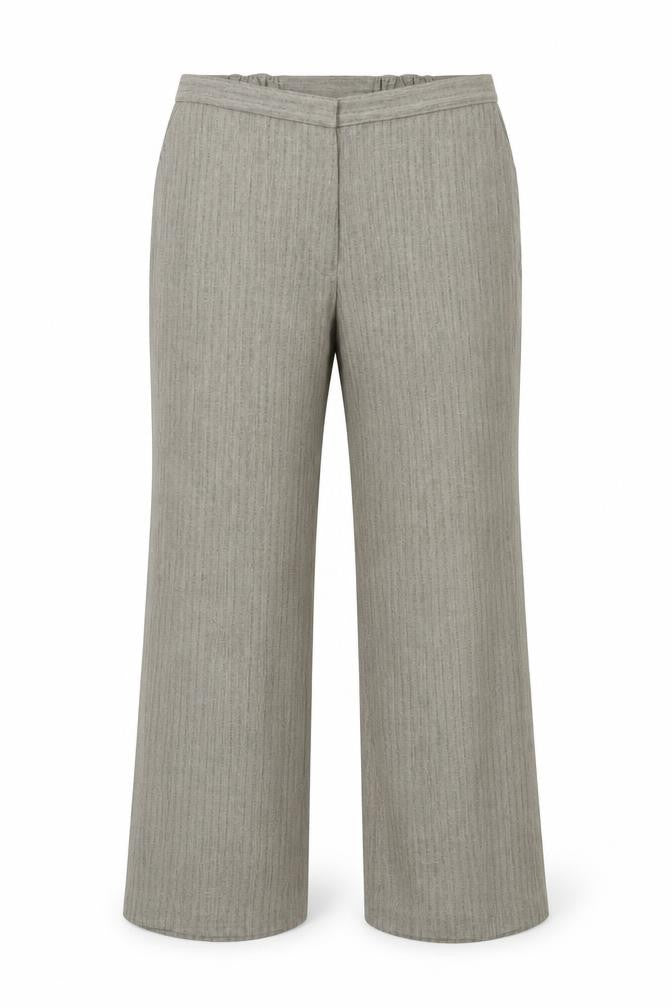 Marks and Spencer Womens Beige  Polyester Trousers  Size 36 in L25 in Regular Zip