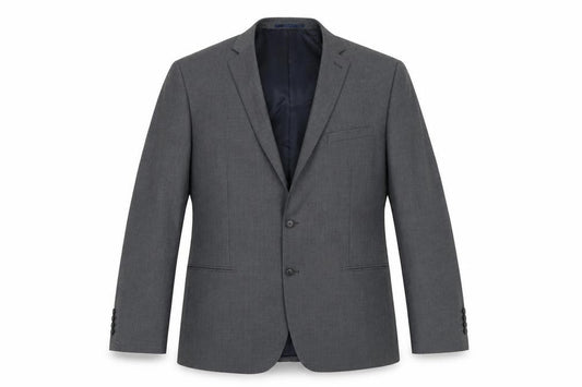 Front view of George men’s grey polyester jacket suit jacket, size 44