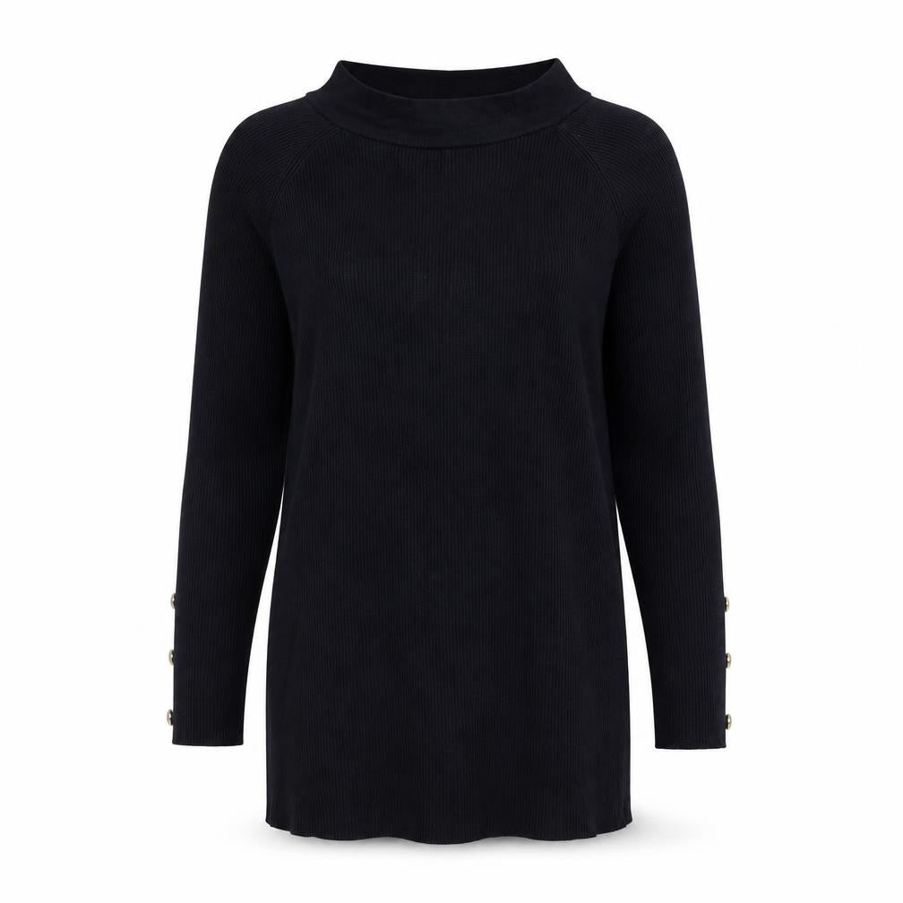 Only Womens Blue Square Neck  Viscose Pullover Jumper Size M