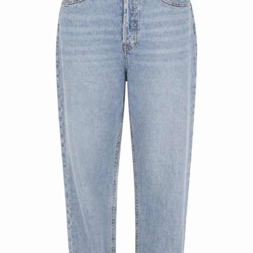 H&M Womens Blue  Cotton Boyfriend Jeans Size 42 L25 in Regular