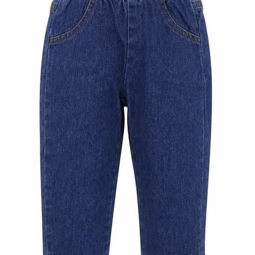 Cheeky Chimp Boys Blue  Cotton Capri Jeans Size 6-9 Months