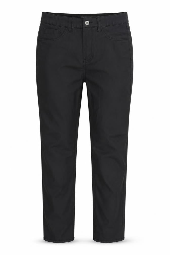 Denim Co Womens Black  Cotton Trousers  Size 8 L28 in Regular Button