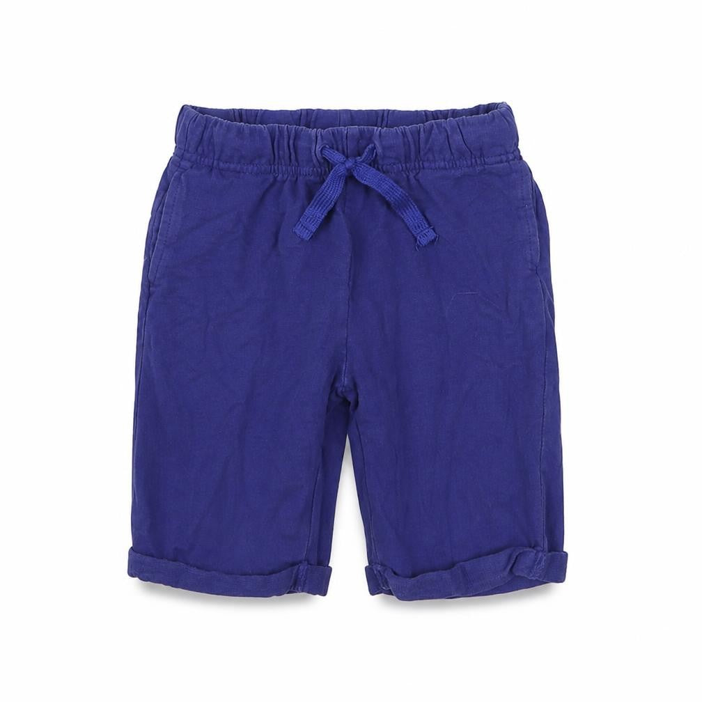 Matalan Boys Blue  100% Cotton Jogger Trousers Size 5-6 Years  Regular Tie