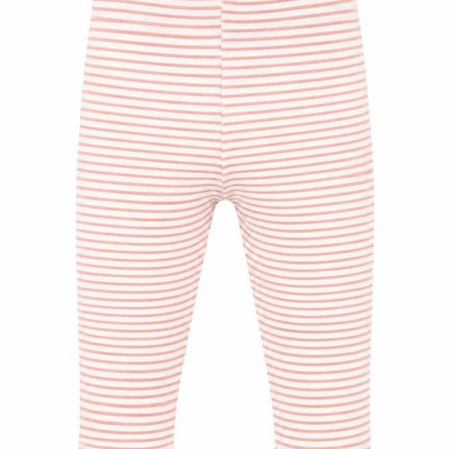 Primark Girls Brown Striped Cotton Capri Leggings Size 9 Months
