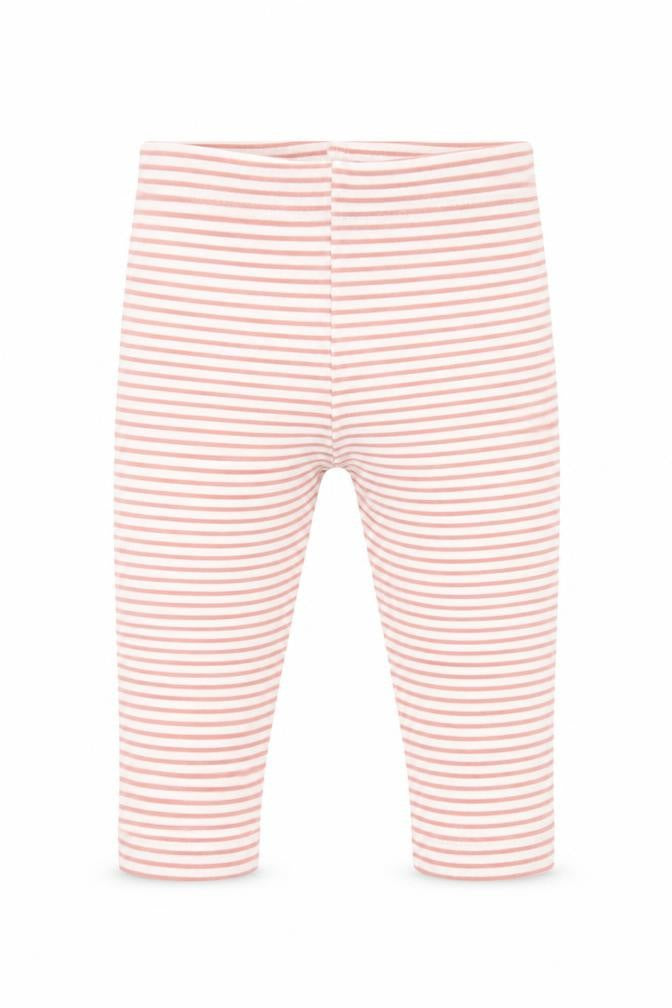 Primark Girls Brown Striped Cotton Capri Leggings Size 9 Months