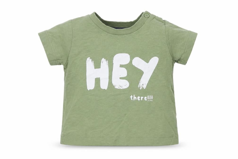 Matalan Baby Green  Cotton Basic T-Shirt Size 0-3 Months Crew Neck Snap