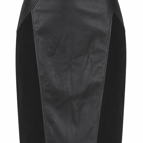 F&F Womens Black  Polyethylene A-Line Skirt Size 10   Zip