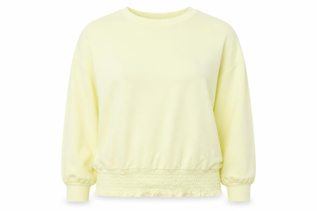 NEXT Womens Yellow  Viscose Jersey T-Shirt Size 14 Round Neck