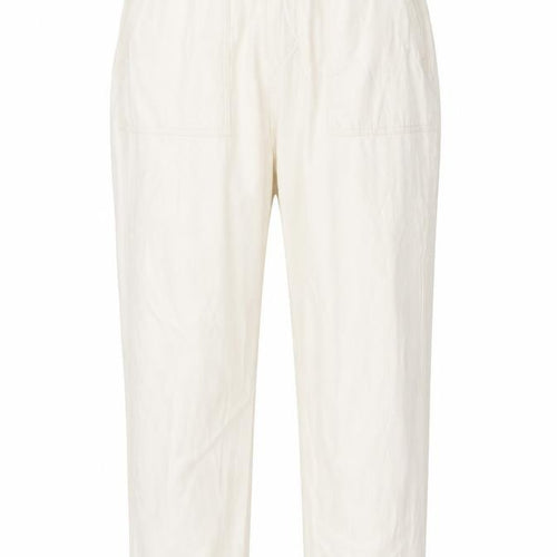 Dunnes Stores Womens Beige  Cotton Trousers  Size L L26.5 in Regular