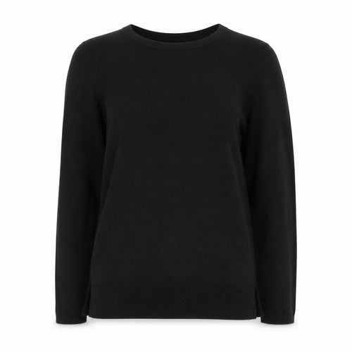 Bonmarché Womens Black Round Neck  Acrylic Cape Jumper Size 10