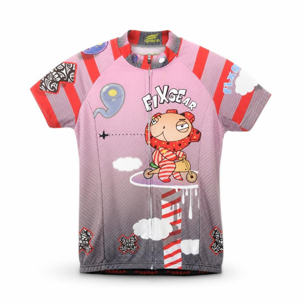 Front view of FIXGEAR boys’ multicoloured polyester basic t-shirt, size S, high neck