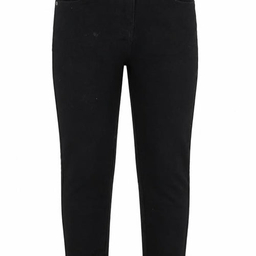 George Girls Black  Cotton Skinny Jeans Size 7 Years  Regular Button