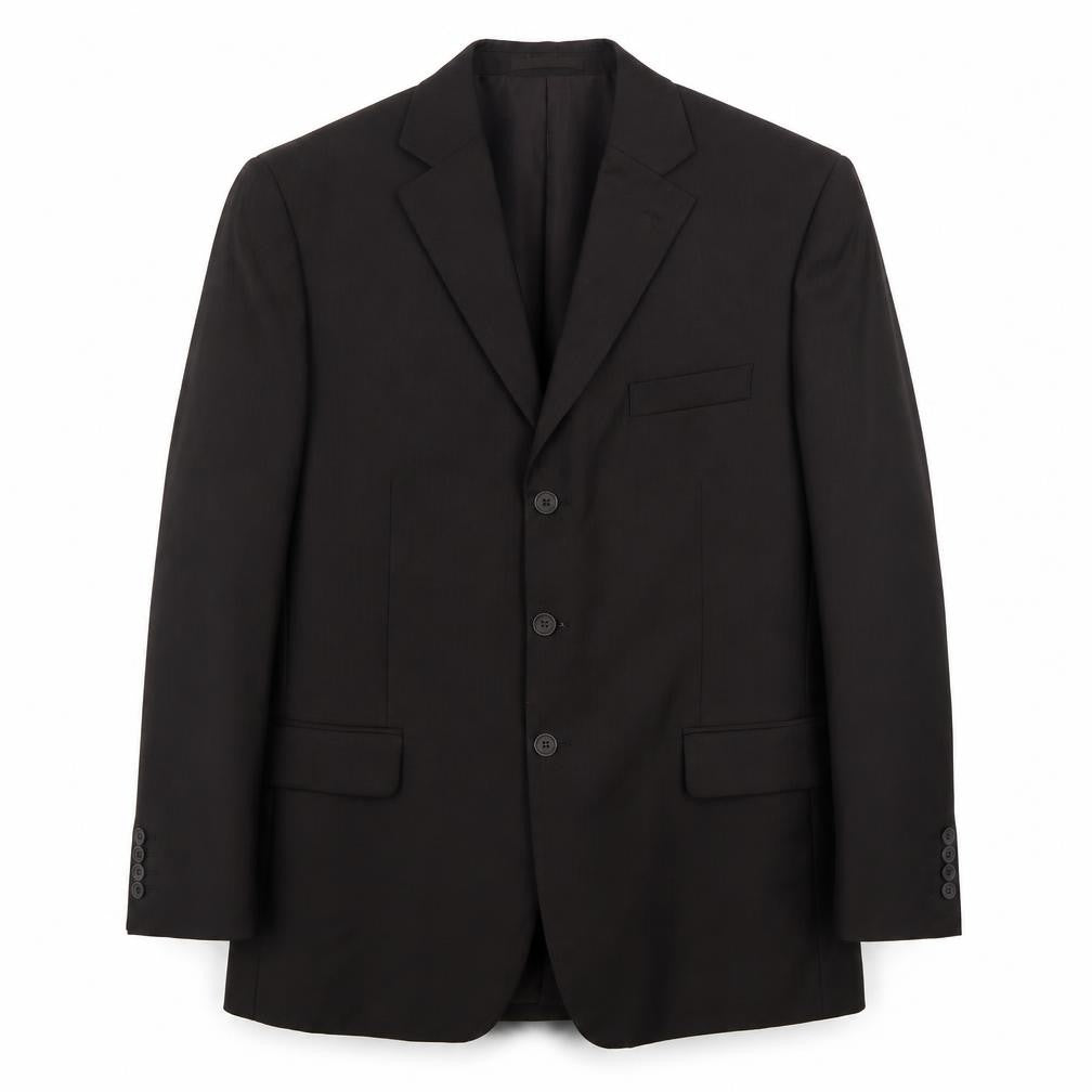 Front view of Greenwoods men’s brown polyester jacket suit jacket, size 42