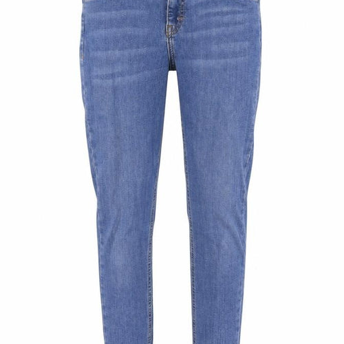 Topshop Womens Blue  Cotton Skinny Jeans Size 28 in L26 in Regular Zip