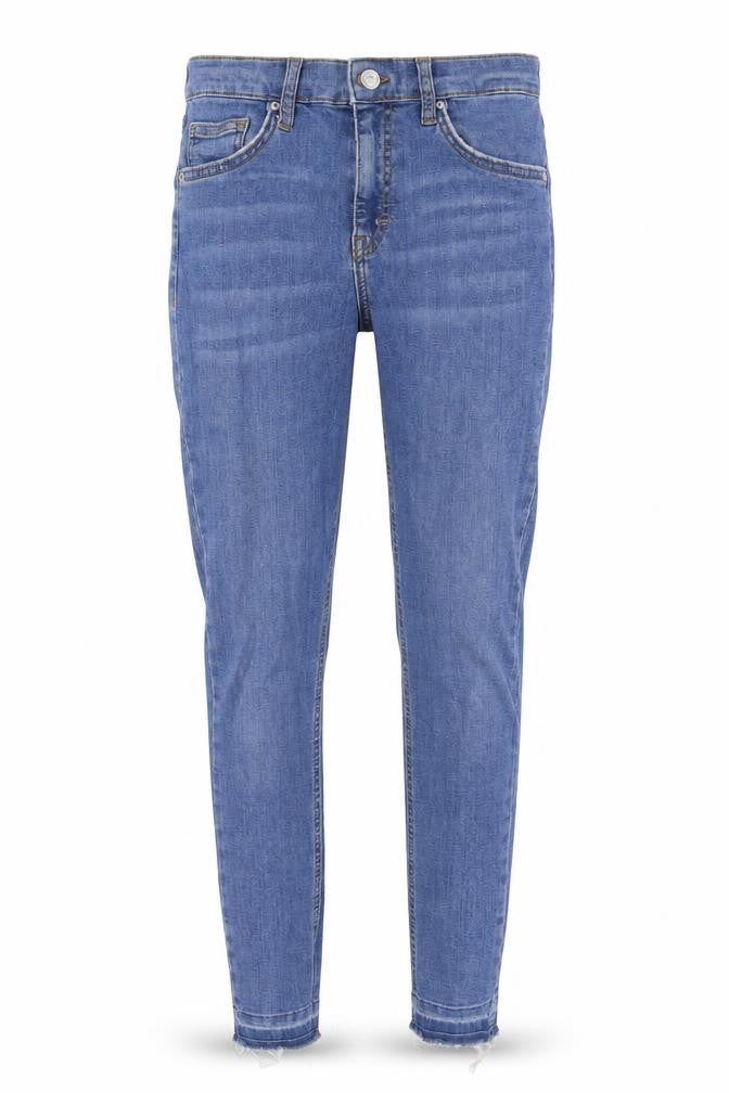 Topshop Womens Blue  Cotton Skinny Jeans Size 28 in L26 in Regular Zip