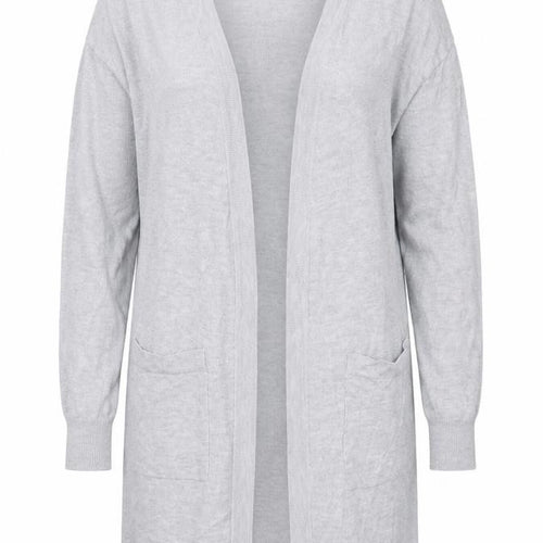 Noisy Mat Womens Grey V-Neck  Viscose Cardigan Jumper Size S