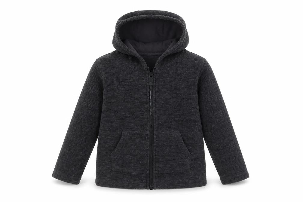 Dunnes Stores Boys Black  100% Polyester Full Zip Hoodie Size 2-3 Years