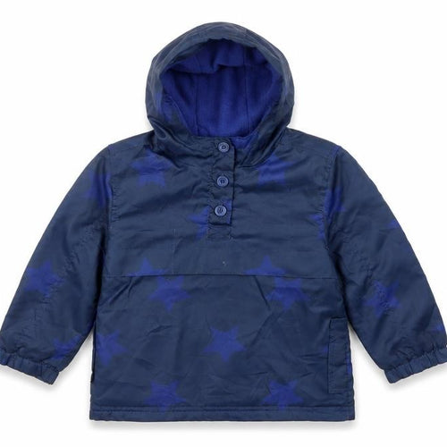 F&F Boys Blue Geometric  Rain Coat Coat Size 2XS