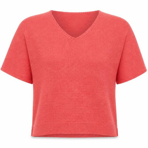 Dorothy Perkins Womens Pink V-Neck  Acrylic Pullover Jumper Size 12