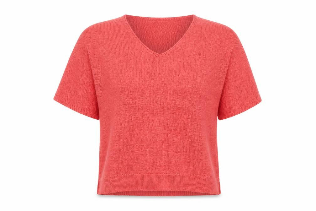 Dorothy Perkins Womens Pink V-Neck  Acrylic Pullover Jumper Size 12