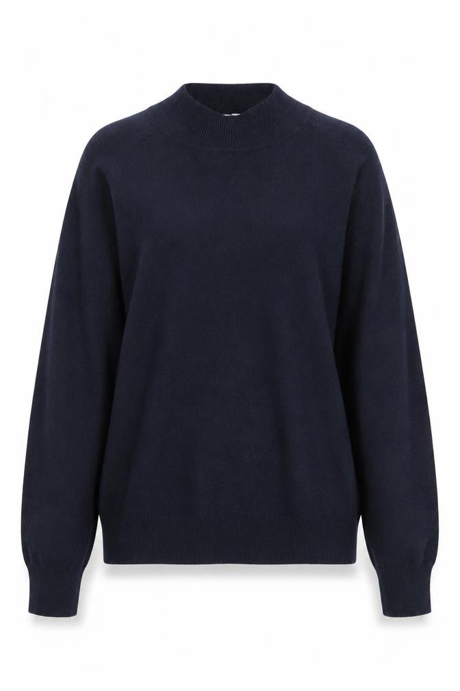 Front view of Primark women’s blue round neck polyester jumper, size L