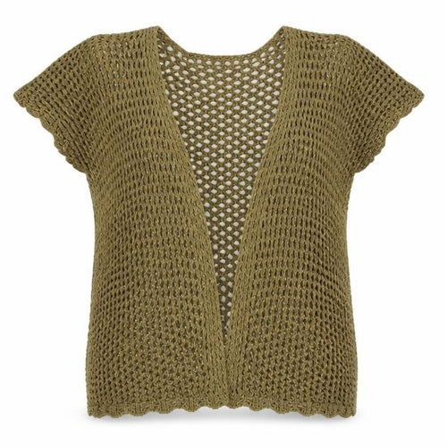 George Womens Brown V-Neck  Acrylic Cardigan Jumper Size 12