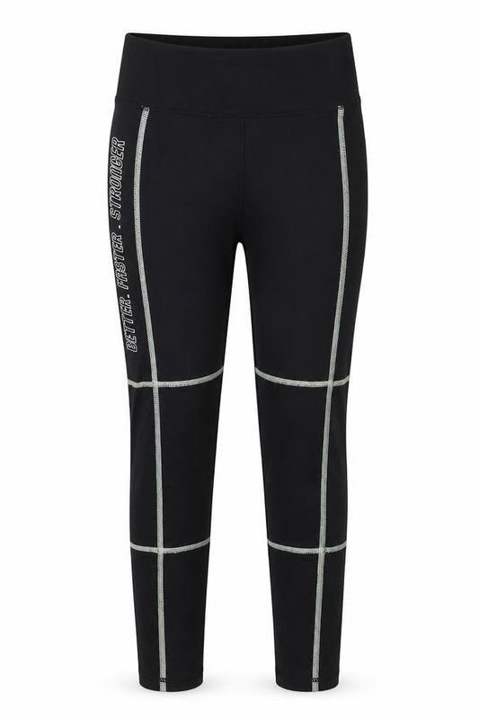 Dunnes Girls Black  Polyester Carrot Trousers Size 8-9 Years  Regular  - Better Faster Stronger