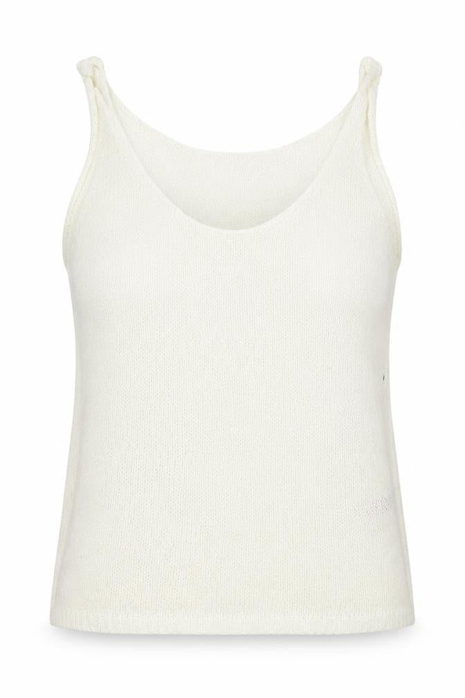 Front view of Next women’s ivory polyester basic t-shirt, size UK 12, scoop neck