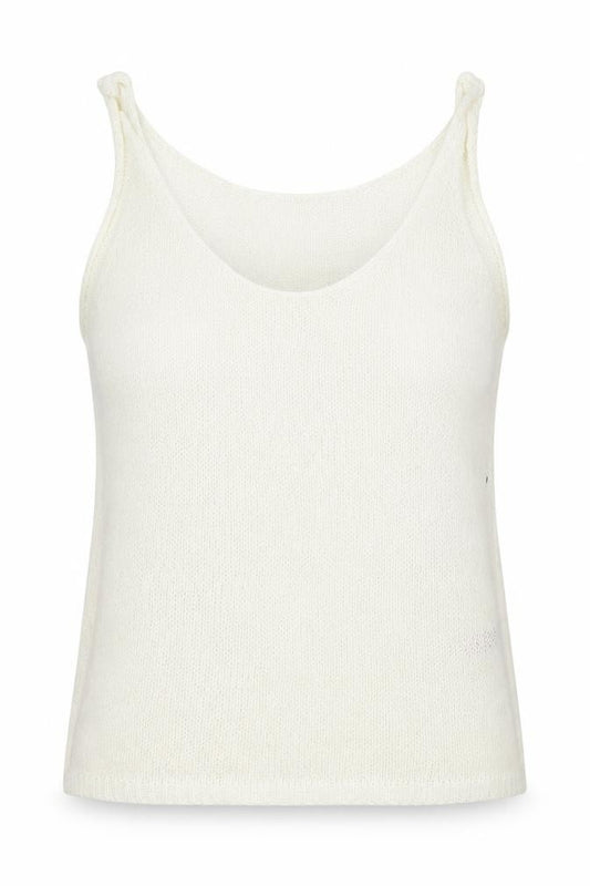 Front view of Next women’s ivory polyester basic t-shirt, size UK 12, scoop neck