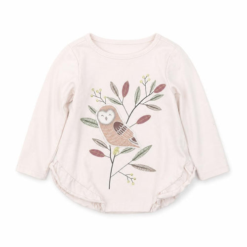 Maggie & Zoe Girls Pink  Cotton Pullover Casual Size 12 Months Round Neck Pullover - Bird