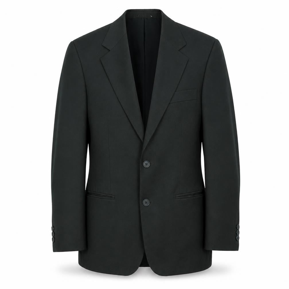 Front view of Modern Classic men’s green polyester jacket suit jacket, size 36