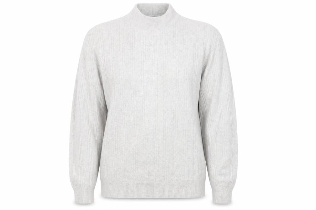 Front view of Next women’s grey crew neck cotton jumper, size L