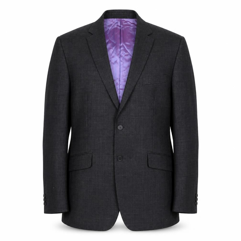 Front view of Burton men’s grey viscose jacket suit jacket, size 40