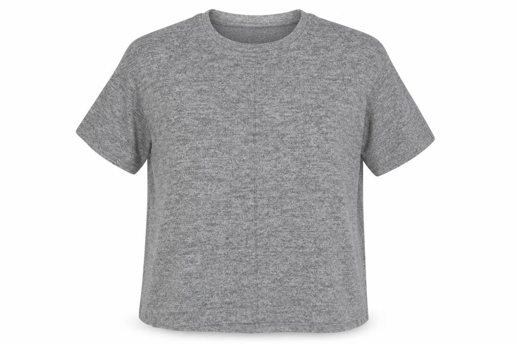 Front view of Primark women’s grey round neck polyester jumper, size M