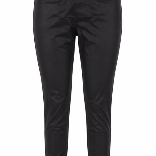 Boohoo Womens Black  Polyester Jegging Trousers Size 10 L25 in Regular  - Pleather