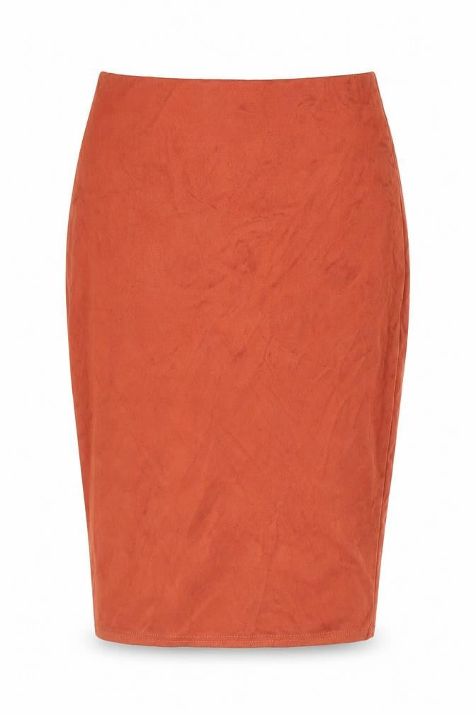 AX Paris Womens Brown  Polyester Straight & Pencil Skirt Size 8